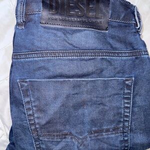 Diesel Men's Dark Blue Slim Straight Jeans